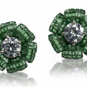 Emerald Bloom Studs Earring