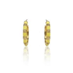 Yellow Hoop Earrings