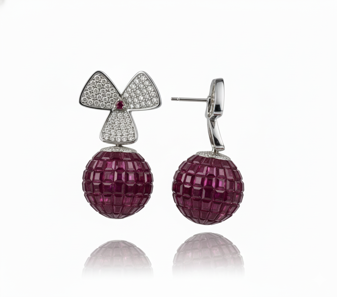 Ruby Radiance Earring - Image 3