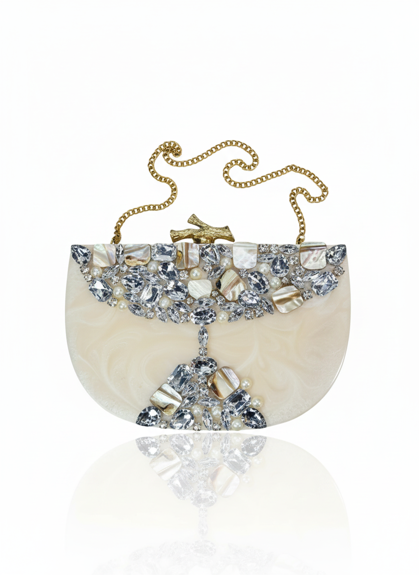 Marbled Gem Clutch Bags - Image 2