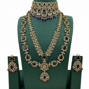 Zareen Amethyst Royale Bridal Set