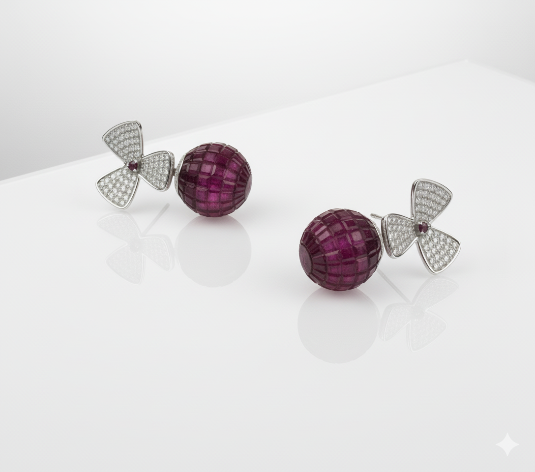 Ruby Radiance Earring - Image 4