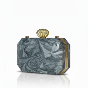 Marbled Gem Clutch Bag