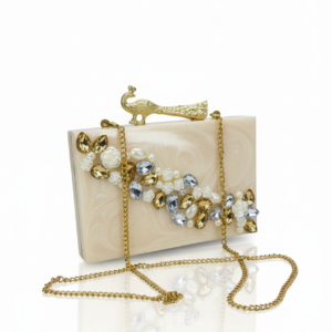 Marbled Gem Clutch Bag