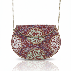 Celestia Mosaic Beaded Clutch