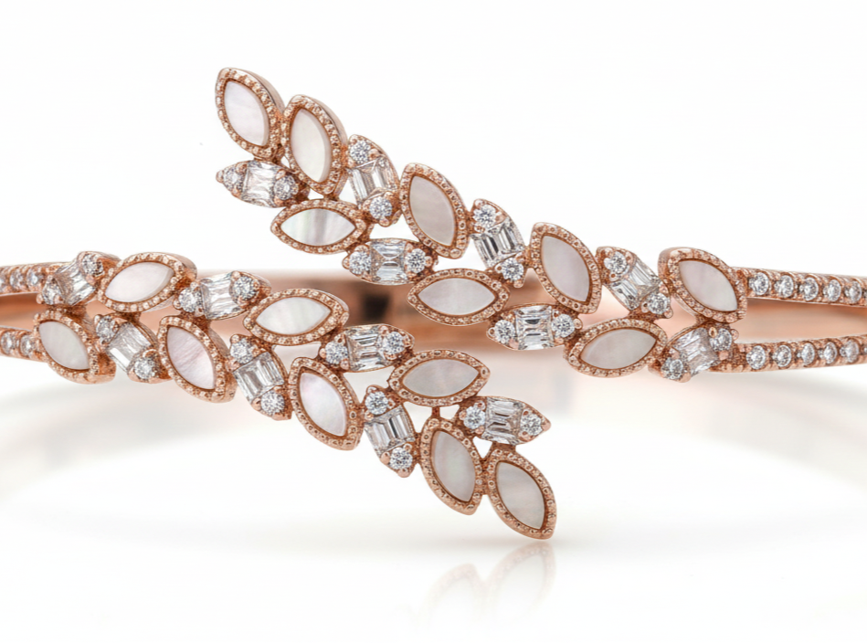 Diamond Open Bangle - Image 2