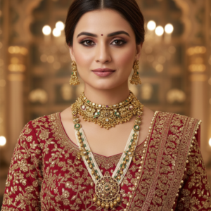 Aarvika Royal Temple Bridal Set