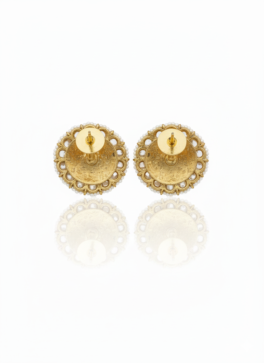 Antique Pearl Studs - Image 3