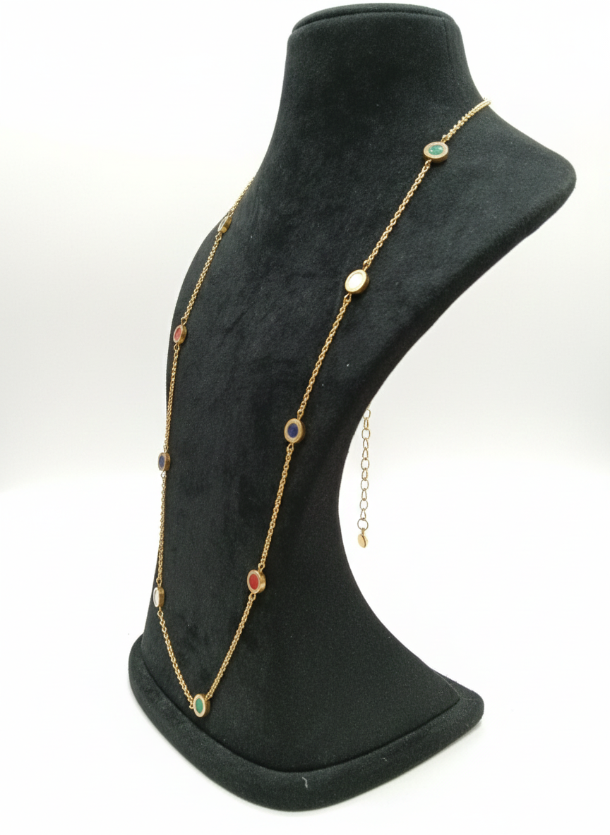 Aurora Enamel Spectrum Necklace - Image 3