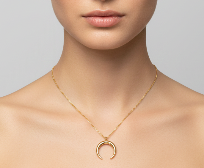 Moon Pendant Necklace - Image 4
