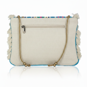 Coastal Fiesta Embroidered Clutch