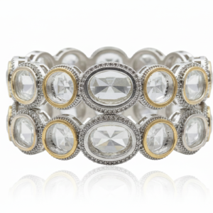 Dual Tone Kundan Bangle