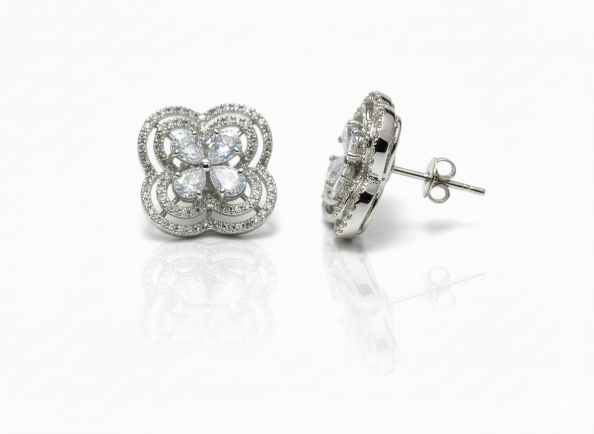 Diamond Stud Earrings - Image 3