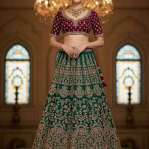 Rajwada Meenakari Bridal Necklace Set