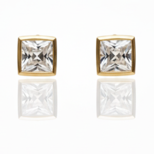 Crystal Square Studs