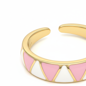Enamel Cuff Ring
