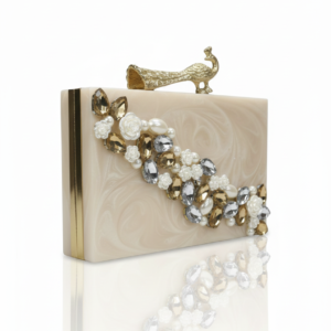 Marbled Gem Clutch Bag