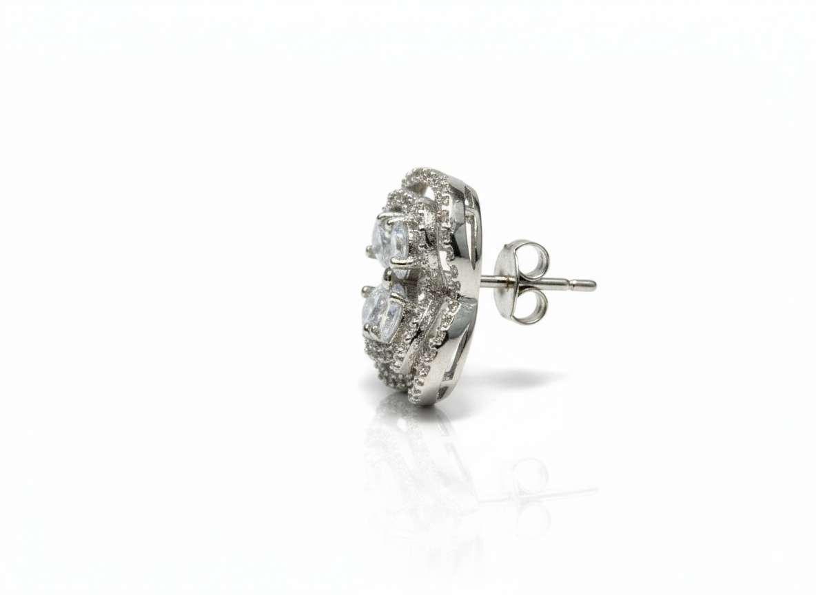 Diamond Stud Earrings - Image 4