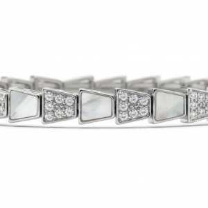 Crystal Pearl Geometric Bracelet