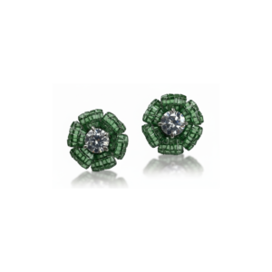 Emerald Bloom Studs Earring
