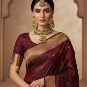 Royal Temple Gold Choker Necklace Set