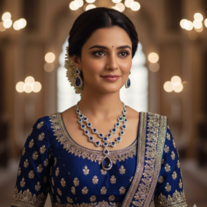 Sapphire Necklace & Earring Set