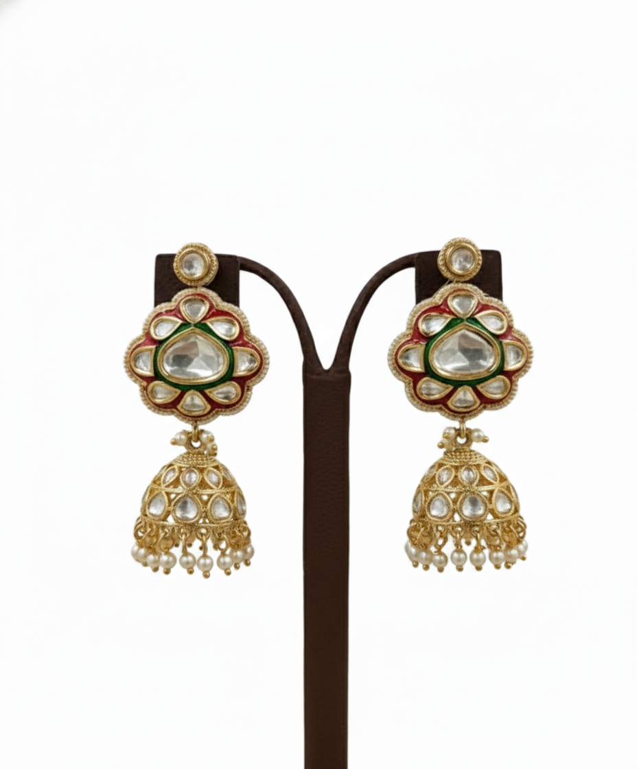 Zeenat-e-Mehfil Polki Choker Set - Image 4