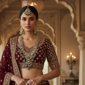 Noor-e-Zevar Polki Bridal Necklace Set