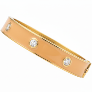 Diamond Accent Gold Bangle Bracelet
