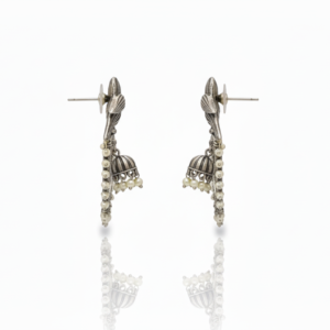 Bird Motif Jhumka Earrings