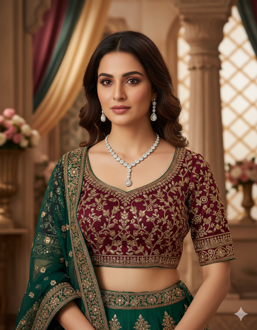 Sparkle Diamond Necklace & Earring Set - Image 3