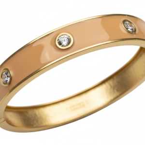 Diamond Accent Gold Bangle Bracelet
