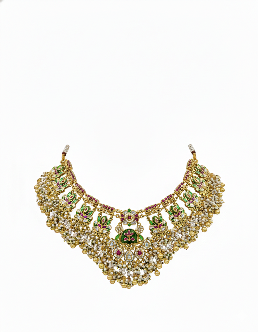 Mehreen Gulbahar Kundan Choker Set - Image 3