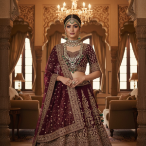 Royal Polki Emerald Bridal Haram Set