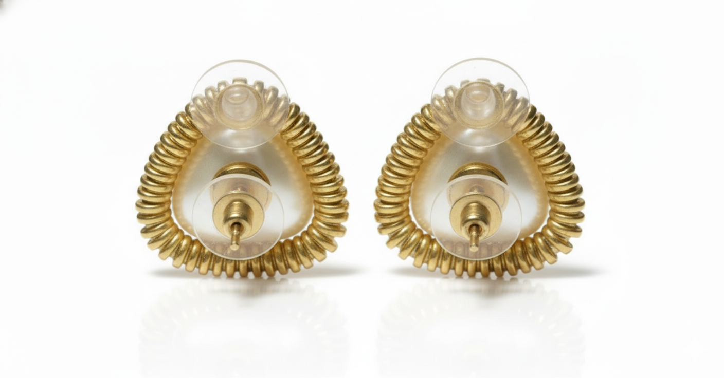 Solara Tri-Pearl Stud Earrings - Image 5