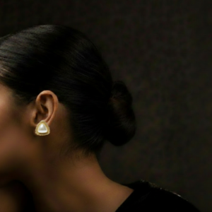 Solara Tri-Pearl Stud Earrings