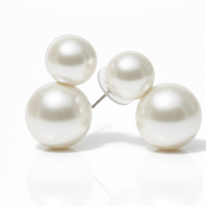 Luna Double Pearl Drop Earrings