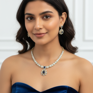 Midnight Grace Diamond Necklace & Earring Set