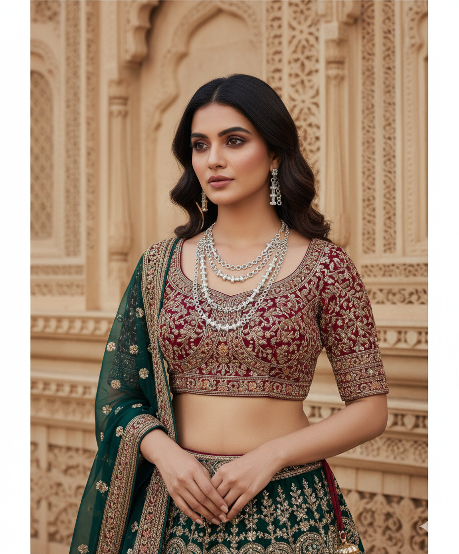 Luna Link Diamond Necklace & Earring Set - Image 3