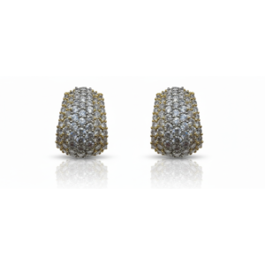 Diamond Pavé Huggie Hoop Earrings