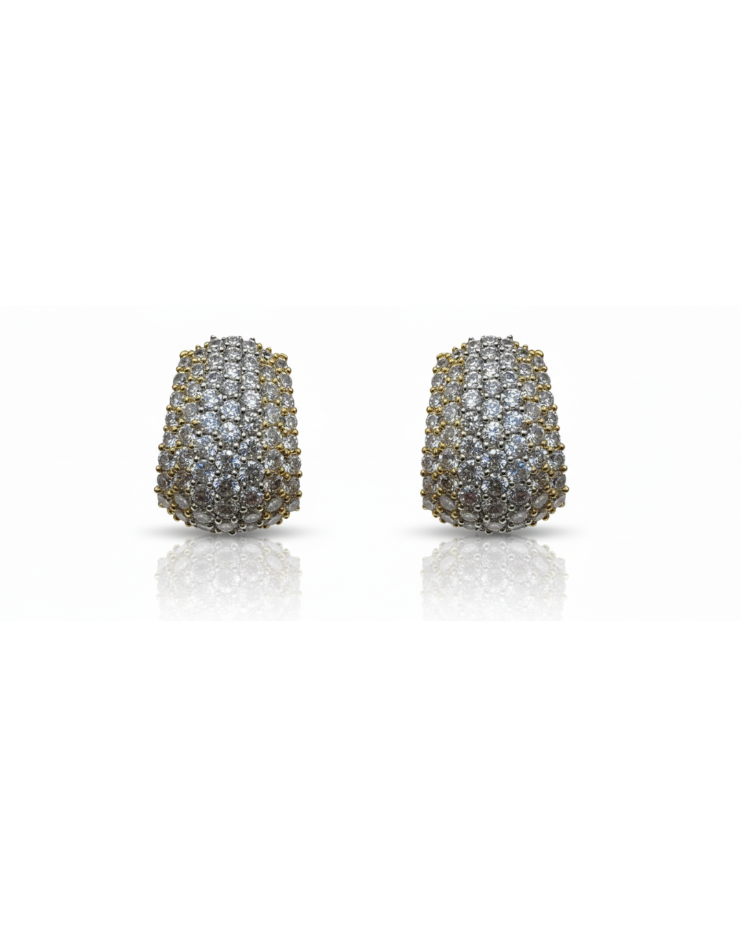 Diamond Pavé Huggie Hoop Earrings