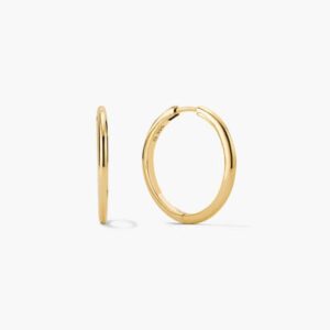 Polished Gold Hoop Earrings