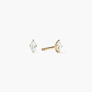 Marquise Solitaire Diamond Studs