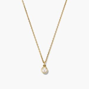 Mohzevar Classic Pearl Pendant Necklace – Timeless Grace in Gold