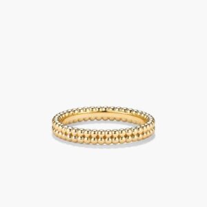 Celeste Beaded Gold Band