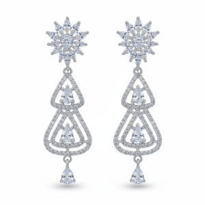 Lunara Crystal Chandelier Earrings