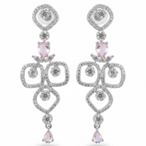 Rosé Lumière Drop Earrings