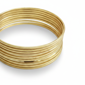 Gold Textured Bangles
