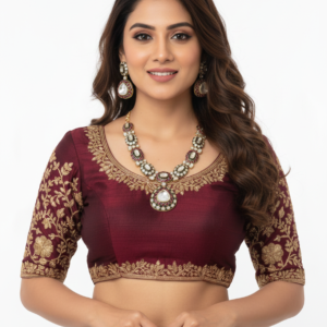 Classic Kundan Polki Pendant Necklace Set