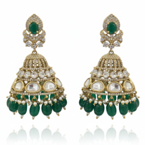 Kundan Grand Jhumka Earrings
